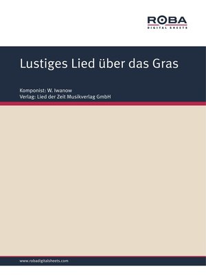 cover image of Lustiges Lied über das Gras